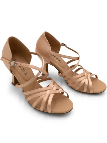 Capezio Rosa Ballroom Shoe, Camel, 10 W von Capezio