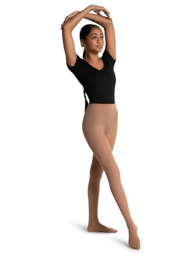 Capezio Women's Ultra Soft Footed Tight with Self-Knit Waistband Strumpfhose, ultraweich, Strickgewebe, Light Suntan, XXL von Capezio