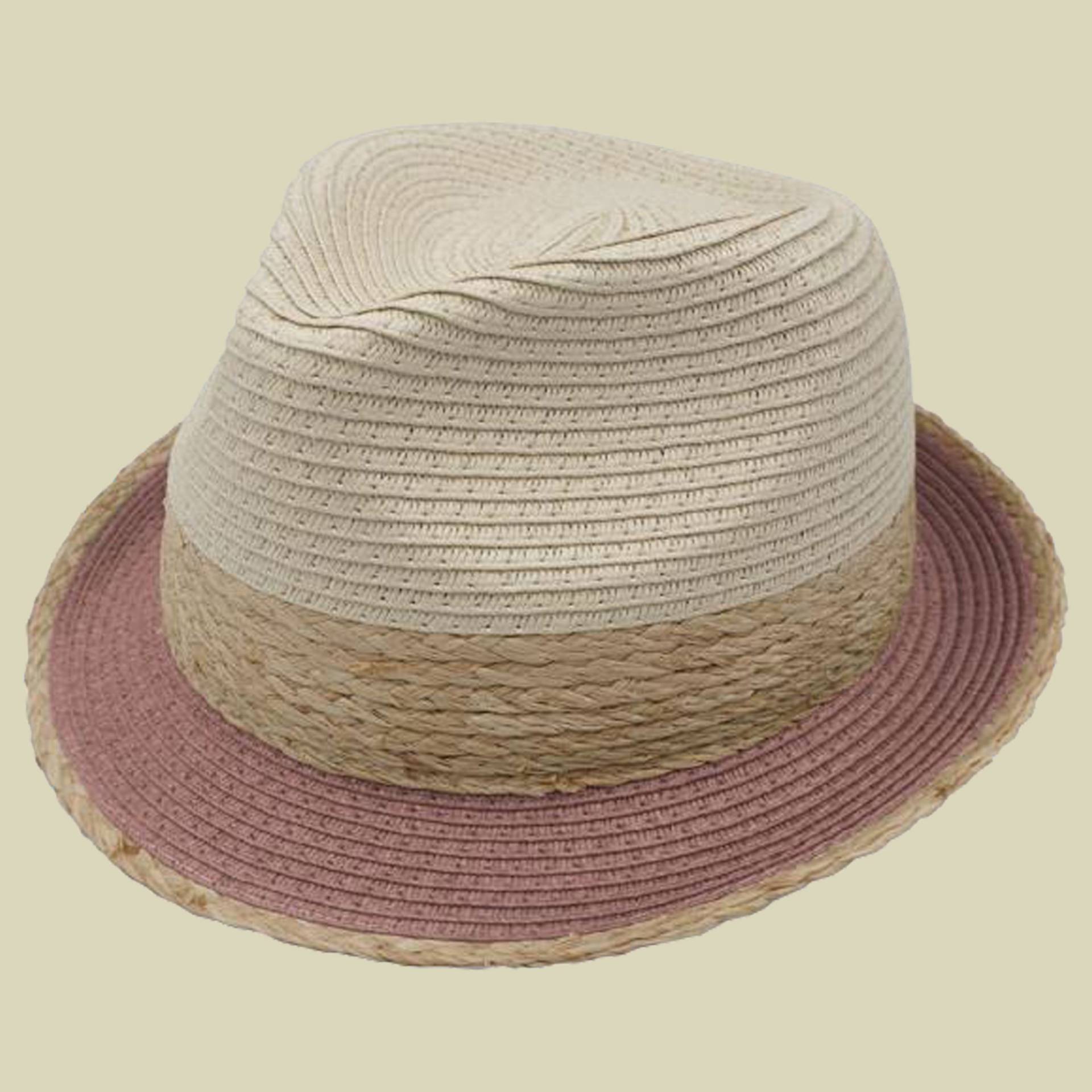 Strohhut Trilby farbige Krempe Größe 58 Farbe malve von Capo