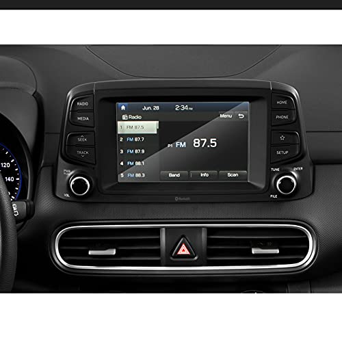 CarWorld Für Hyundai KONA Kauai 2018-2021, Auto-Styling GPS-Navigationsbildschirm Glasschutzfolie Aufkleber Dashboard Displayfolie TPU von CarWorld