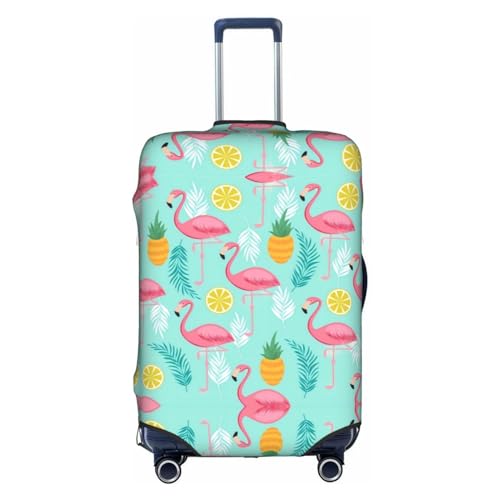 Dehnbare Kofferhülle mit Sternenhimmel, doppelseitiger Druck, Reisegepäck-Zubehör, Flamingo, M von CarXs