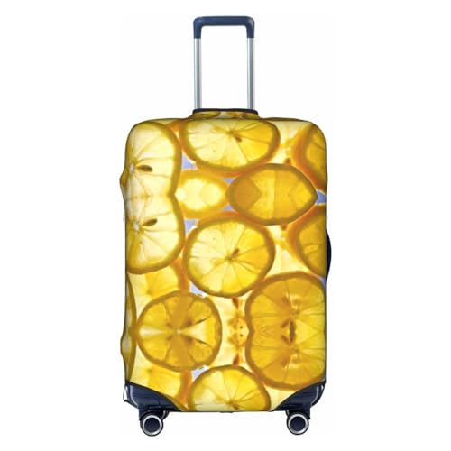 Dehnbare Kofferhülle mit Sternenhimmel, doppelseitiger Druck, Reisegepäck-Zubehör, Zitronenscheiben, XL von CarXs