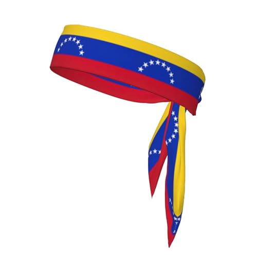 Flagge von Venezuela, schnelltrocknend, feuchtigkeitsableitendes Sportband, ideal für Tennis, Basketball, Sport, Laufen von CarXs