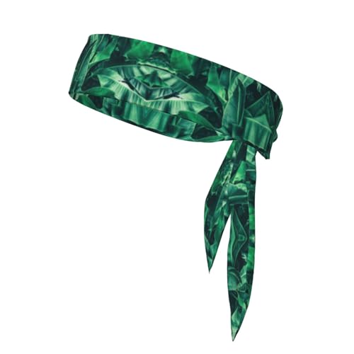 Tropical Banana Leaf Schnelltrocknendes Band zum Binden am Rücken, feuchtigkeitsableitend, ideal für Tennis, Basketball, Sport, Laufen von CarXs