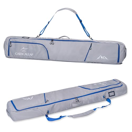Snowboard-Tasche Gepolstert für Air Travel Waterproof Store alle Ihre Snowboarding Gear Snowboard, Goggles, Handschuhe, Skischuhe, Available Länge 175cm Grau von Caracaleap