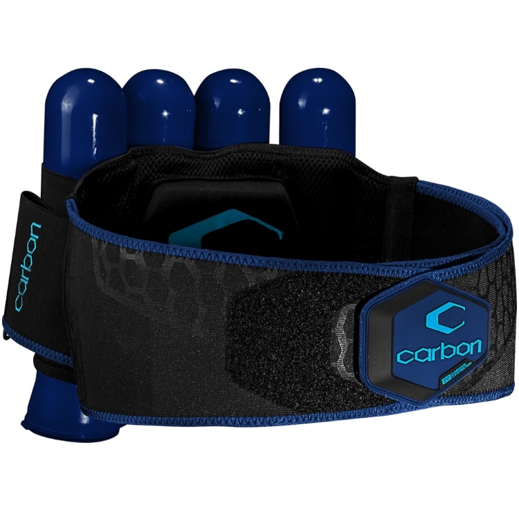Carbon CC Harness Paintball Battlepack 4+5 (blau)