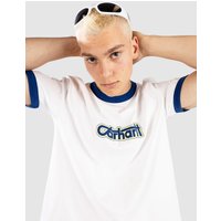 Carhartt WIP Connection Script Ringer T-Shirt wolfsbane hvy enz w von Carhartt WIP