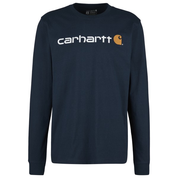 Carhartt - Core Logo L/S - Longsleeve Gr L;M;S;XL;XXL blau;schwarz von Carhartt