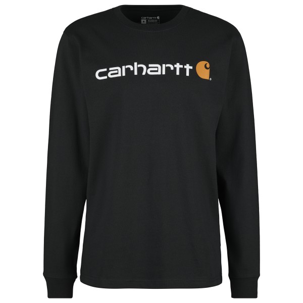 Carhartt - Core Logo L/S - Longsleeve Gr L schwarz von Carhartt