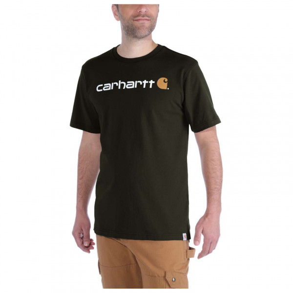 Carhartt - Core Logo S/S - T-Shirt Gr M schwarz von Carhartt