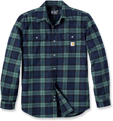 Carhartt Heavyweight Flannel Plaid, Hemd - Grün/Blau - L von Carhartt