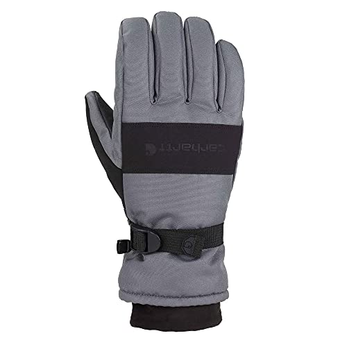 Carhartt Herren W.P. Wasserdichter isolierter Handschuh, Grau dunkel/schwarz, XXL (Packung Con 1) von Carhartt