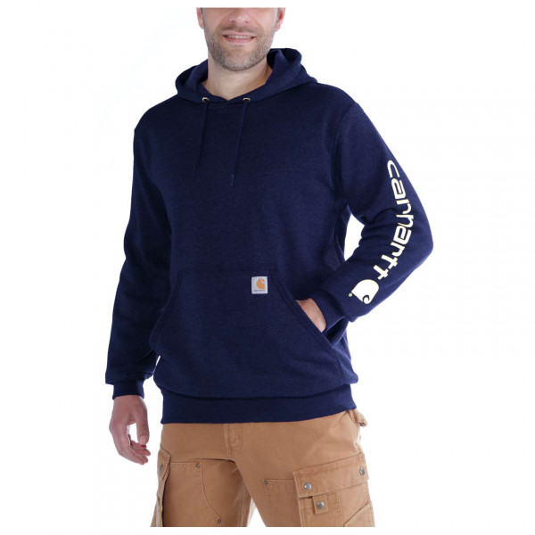 Carhartt - Sleeve Logo Hooded Sweatshirt - Hoodie Gr M blau von Carhartt