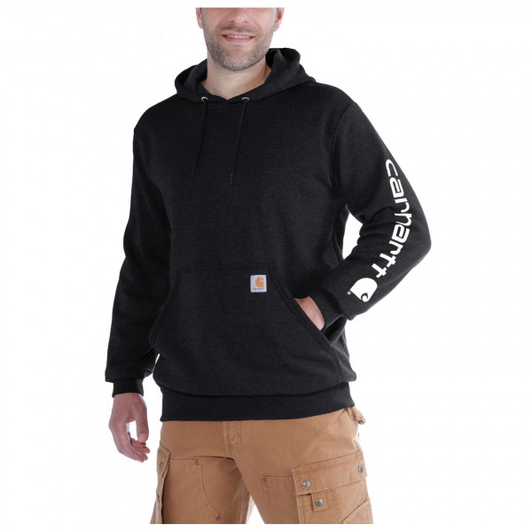 Carhartt - Sleeve Logo Hooded Sweatshirt - Hoodie Gr XXL schwarz von Carhartt