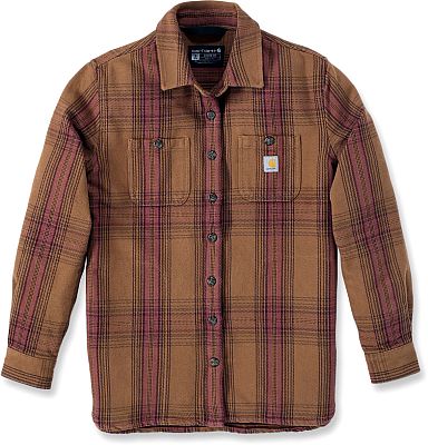Carhartt Twill Plaid, Hemd Damen - Hellbraun/Hellrot - XS von Carhartt