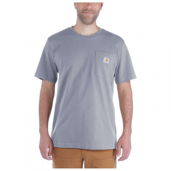 Carhartt - Workw Pocket S/S - T-Shirt Gr S grau von Carhartt