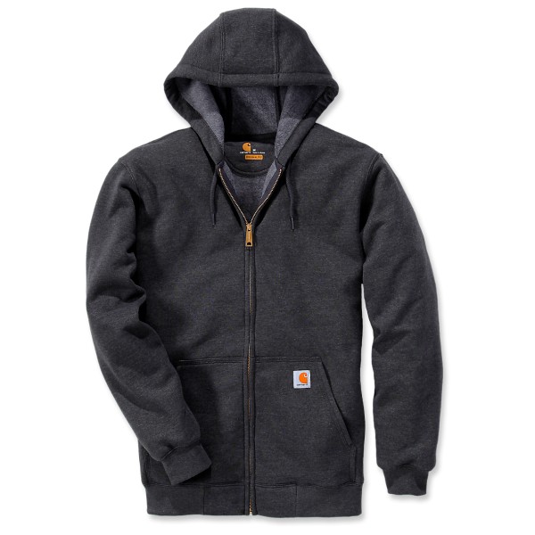 Carhartt - Zip Hooded Sweatshirt - Hoodie Gr S grau/schwarz von Carhartt