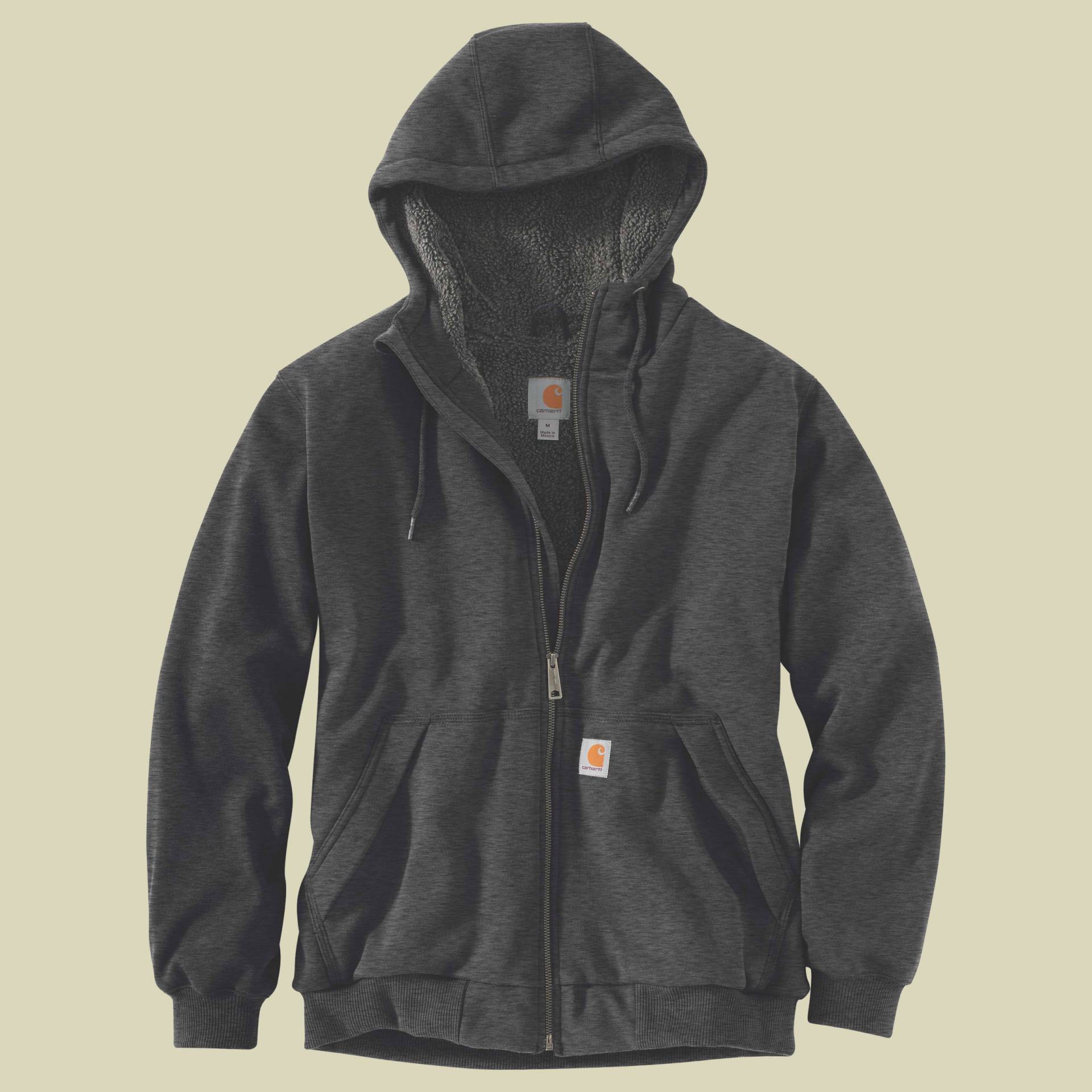 Rain Defender Relaxed Fit Midweight Sherpa-Lined Full-Zip Sweatshirt Men M grau - carbon heather von Carhartt