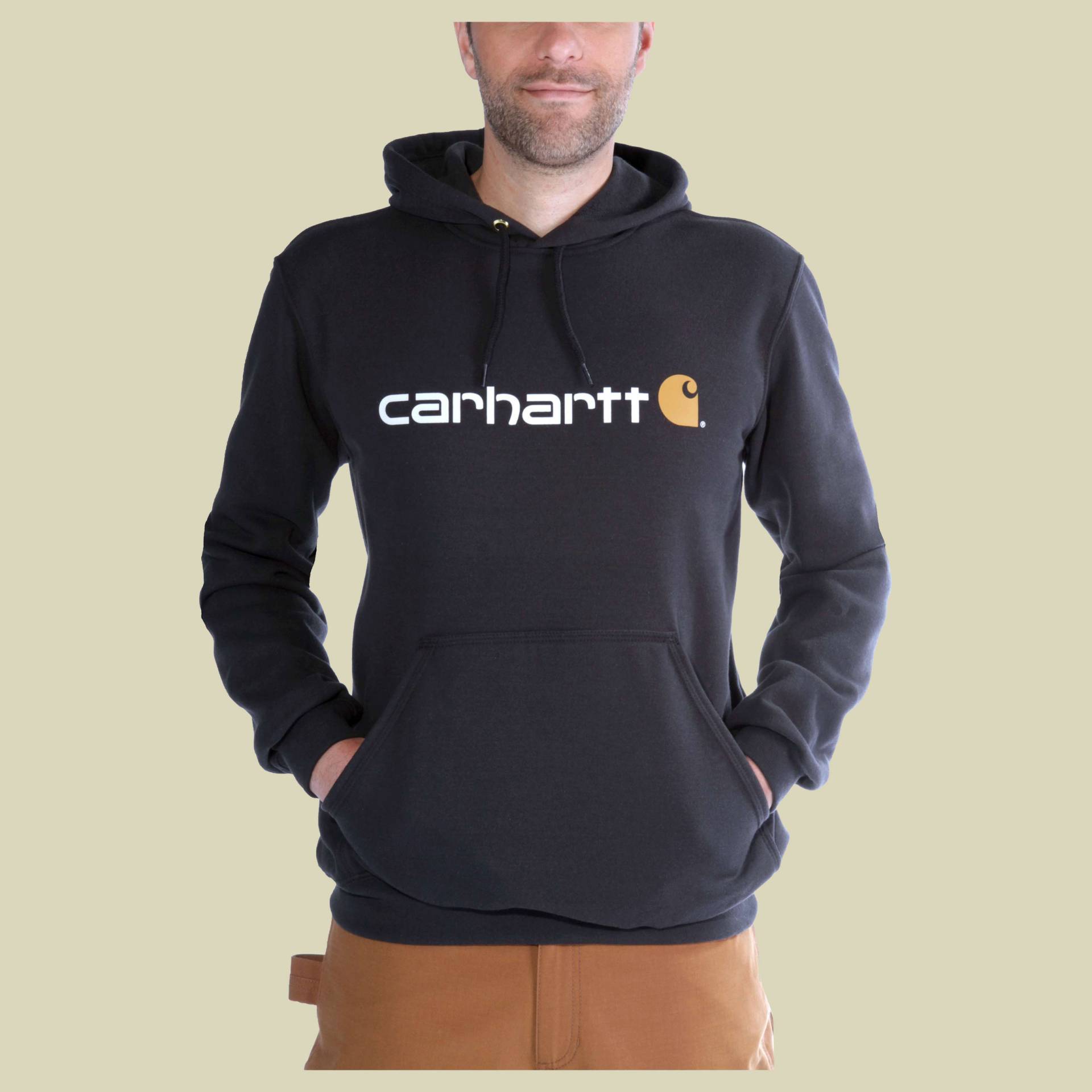 Signature Logo Sweatshirt Men M schwarz - black von Carhartt