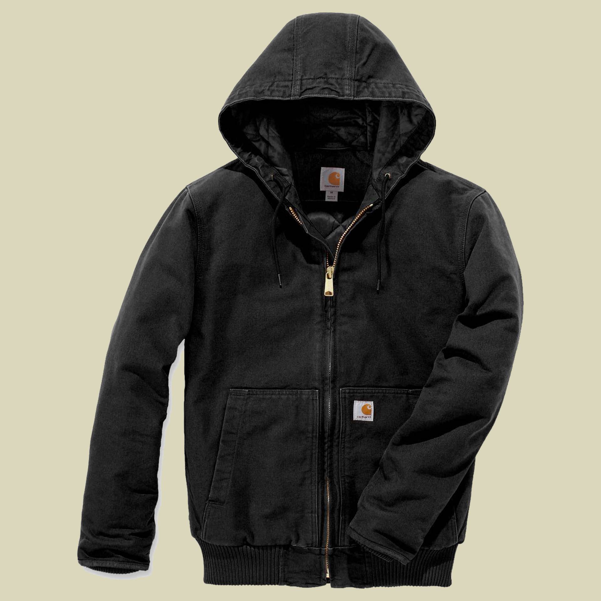 Washed Duck Insulated Active Jacket Men L schwarz - black von Carhartt