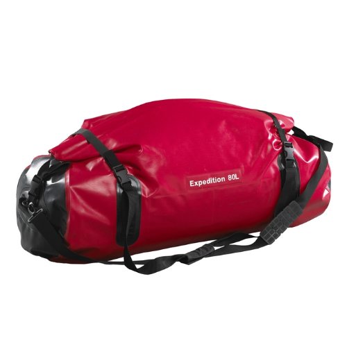 Caribee Expedition 80L - wasserdichte / Wasserfeste Reisetasche - PVC Duffle Bag, Farbe: Rot von Caribee