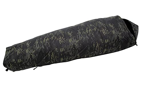 Carinthia Tropen 200 Schlafsack Leichter, atmungsaktiver Schlafsack für Erwachsene mit Moskito-Netz für Camping, Outdoor, Trekking, Backpacking; Multicam Black von Carinthia