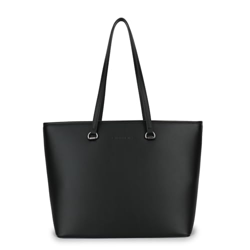 Carlheim Women's Totebags ELLA PREMIUM Genuine Leather, Black von Carlheim