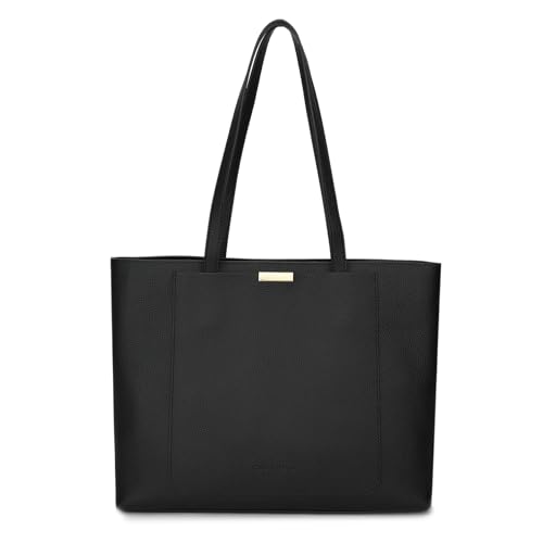 Carlheim Women's Totebags ELLA PREMIUM Genuine Leather, Black von Carlheim