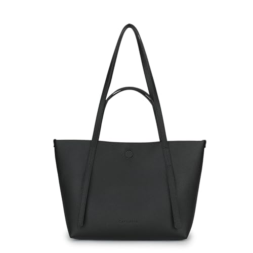 Carlheim Women's Totebags ELLA PREMIUM Genuine Leather, Black von Carlheim