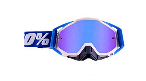 Carolilly Motocross-Brille, Motorrad-Skibrille, Überbrille, Snowboardbrille für Herren und Damen, mit Anti-Beschlag-, Windbeständigkeit, staubdichte Isolierung von Carolilly
