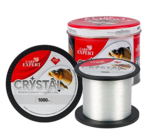 Carp Expert Crystal Fishing Line 1000m 0,35mm 15,60kg Karpfenschnur Monofile Schnur Angelschnur Angelsehne Monoschnur von Carp Expert