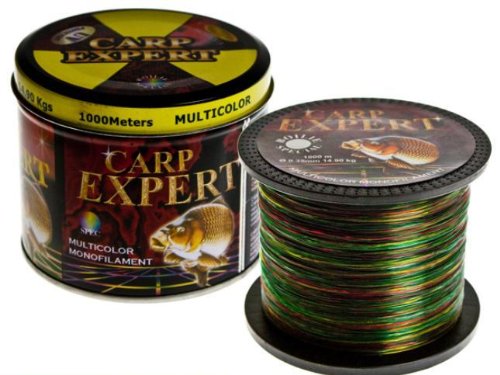 Carp Expert Multicolor 1000m 0,35mm 14,90kg Karpfenschnur Angelschnur Monofile Schnur Mono Schnur von Carp Expert