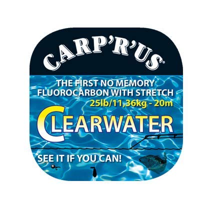 Carp'R'Us - Clearwater Fluorocarbon - 25lb (20 m) Angelschnur Vorfachmaterial Vorfachschnur von Carp'R'Us