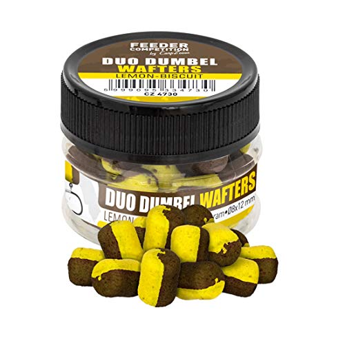 15g CARP ZOOM Method Duo DUMBEL WAFTERS Ø6x8mm Lemon Bisquit von Carp Zoom
