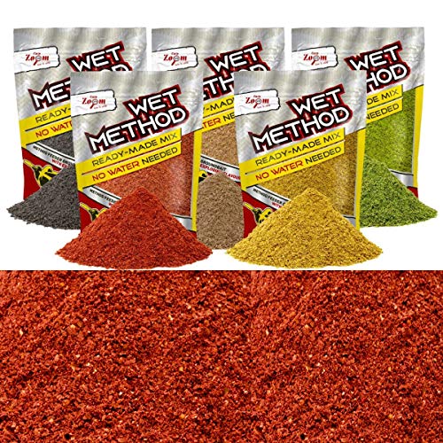 Carp Zoom 850g Wet Method GROUNDBAIT Strawberry Fish fertiges angefeuchtetes Angelfutter Feederfutter Karpfenfutter von Carp Zoom