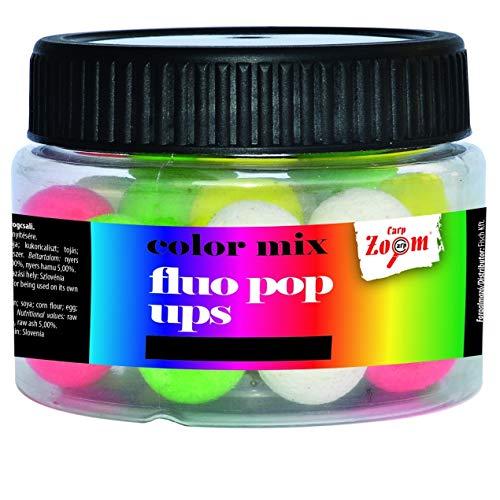 Carp Zoom Fluo Pop Ups 10mm 50g Colour Mix von Carp Zoom
