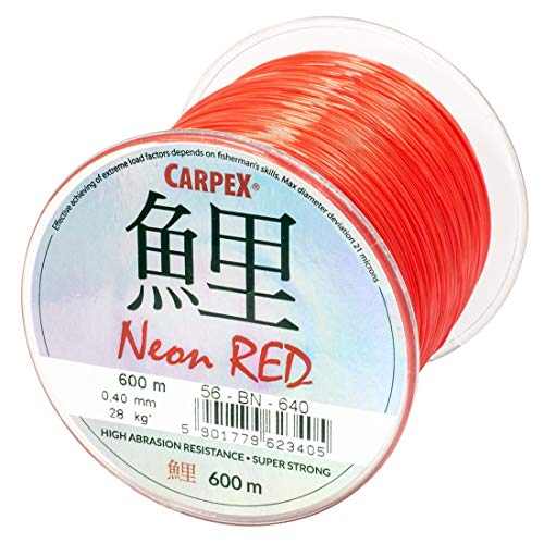 600m "ROBINSON" rote monofile Angelschnur Karpfenschnur Method- Feederschnur (Ø 0,26mm / 14,0kg) von Carpex