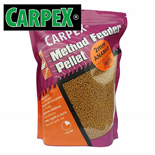 Carpex 0,75kg 4mm Method Feeder Pellets Feederfutter Additive Futterzusatz Plum/Pflaume von Carpex