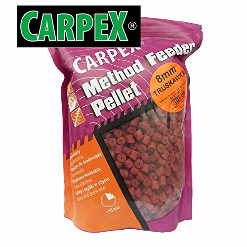 Carpex 0,75kg 8mm vorgelochte Method Feeder Pellets Hakenpellets Corn/Mais von Carpex