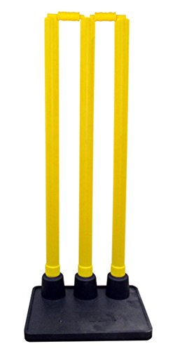 Carta Sport Gelbe Rücklauf-Wickets aus Kunststoff (Gummi-Sockel) Rückführdochte Buchsen, Einheitsgröße von Carta Sport