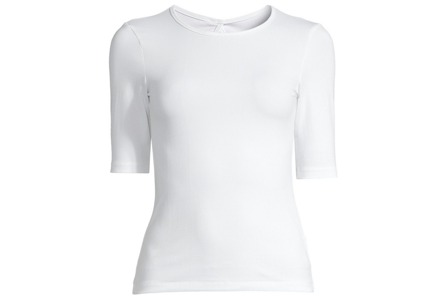 Casall T-Shirt Rib Tee - Damen T-Shirt - White von Casall