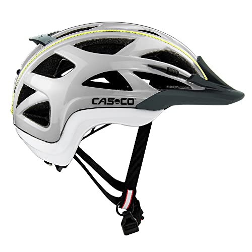 Casco Activ 2 Fahrradhelm für Erwachsene, Radhelm Sand Weiß Neongelb (L 58-62) von Casco