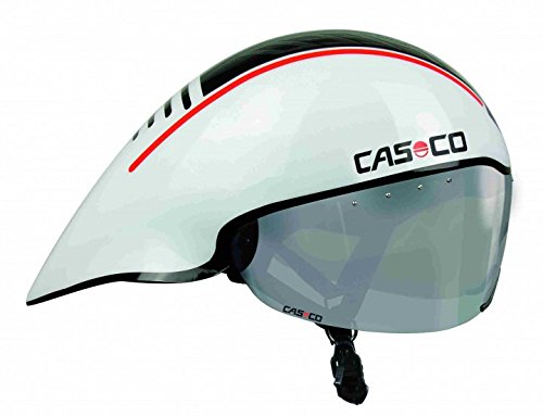 Casco Erwachsene SPEEDtime Pursuit Fahrradhelm, weiß/Schwarz, One Size von Casco