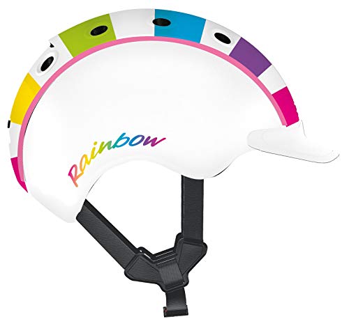 Casco Kinder Mini 2 Regenbogen Fahrradhelm, buntig, S von Casco