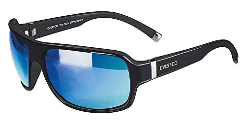 Casco Sonnenbrille SX-61 Bicolor, Farbe:schwarz matt-Glanz blauspiegel von Casco