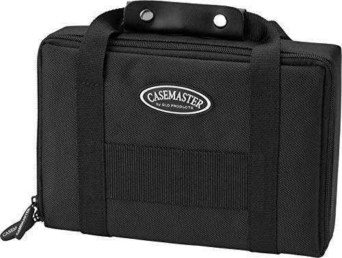 Casemaster Classic 12 Dart-Nylon-Aufbewahrungstasche, Casemaster Classic Nylon Dart Carrying Case For Steel and Soft Tip Darts, Holds 12 Darts Numerous Other Accessories via Generous Storage Pockets, Tubes and Boxes, schwarz von Casemaster by GLD Products