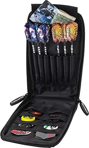 Casemaster Mini Pro 6 Dart Kunstleder-Aufbewahrungstasche, Schwarz von Casemaster