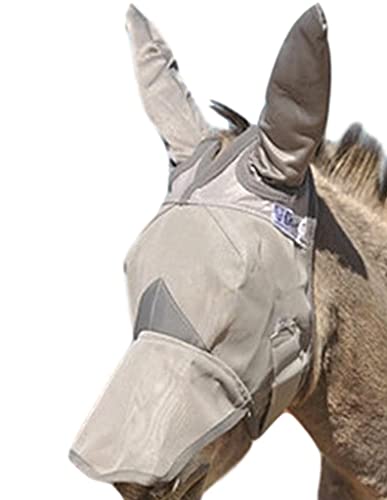 Cashel MULEARAB Crusader Fly MASK Donkey Long Nose W/Ears Grey von Cashel