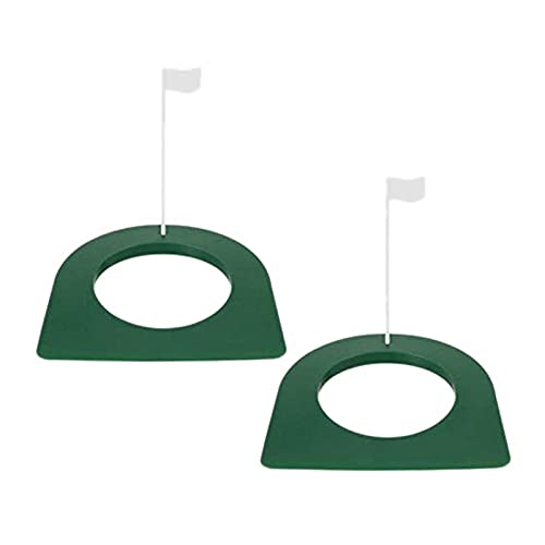 Casstad Golf-Puttingbecher und Flagge, Golf-Putting-Loch, Übungshilfen mit Flagge für Golf-Putting-Trainingsmatte, 2 Stück von Casstad