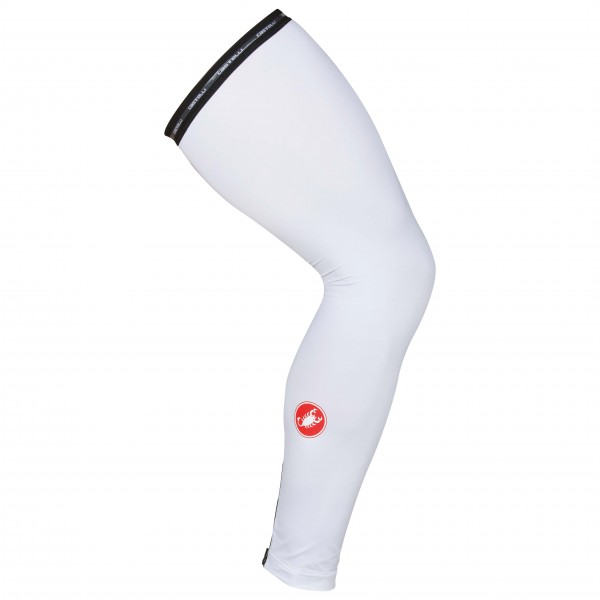 Castelli - UPF 50+ Light Leg Sleeves - Beinlinge Gr M weiß von Castelli